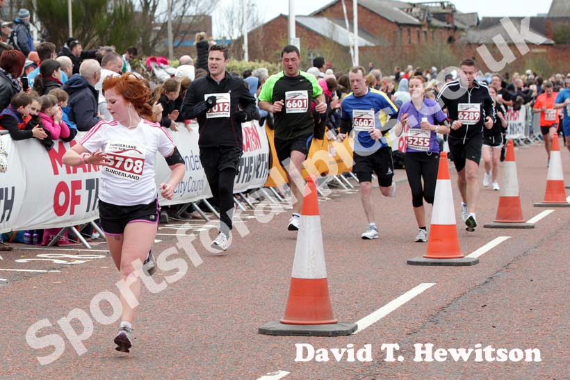Finishing in the Sunderland City 10k.